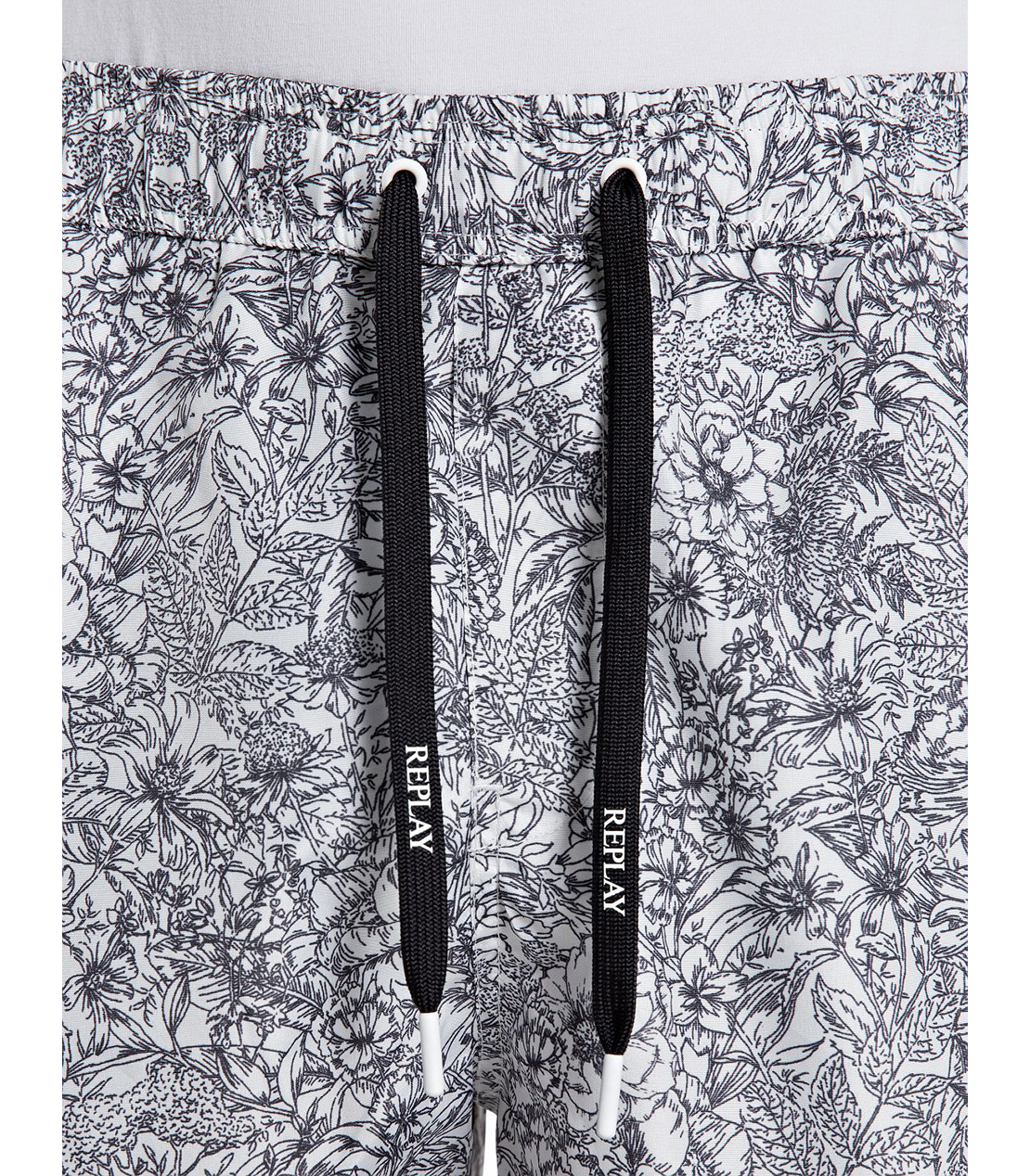 フラワープリントスイムショーツ 詳細画像 ホワイトブルー 3